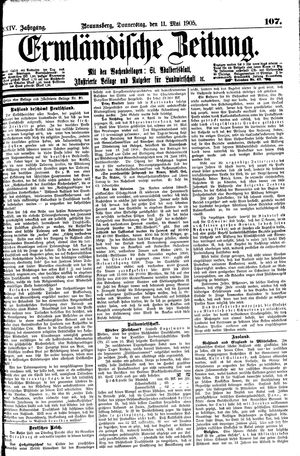 Ermländische Zeitung vom 11.05.1905