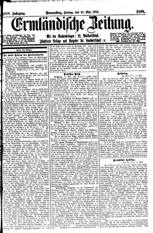 Ermländische Zeitung vom 12.05.1905
