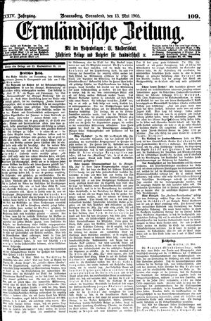 Ermländische Zeitung on May 13, 1905
