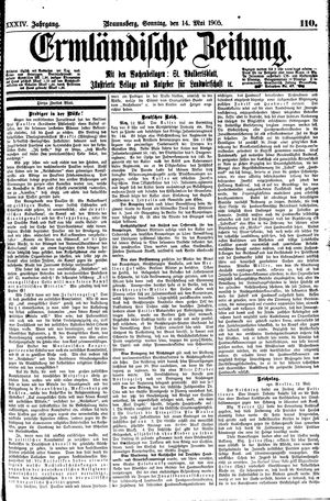 Ermländische Zeitung vom 14.05.1905