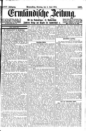 Ermländische Zeitung vom 04.06.1905