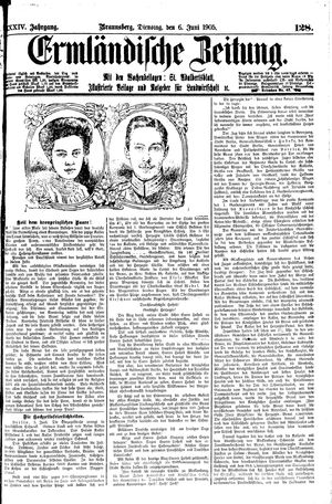 Ermländische Zeitung vom 06.06.1905