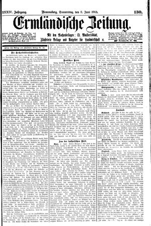 Ermländische Zeitung vom 08.06.1905