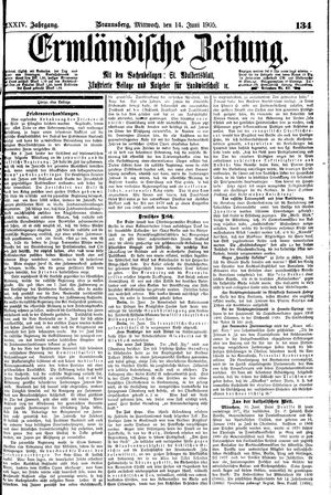 Ermländische Zeitung vom 14.06.1905