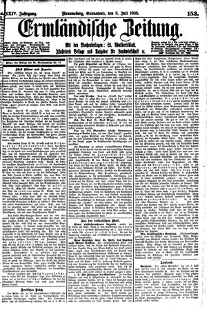 Ermländische Zeitung vom 08.07.1905