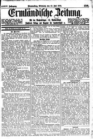 Ermländische Zeitung on Jul 12, 1905