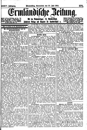 Ermländische Zeitung vom 29.07.1905