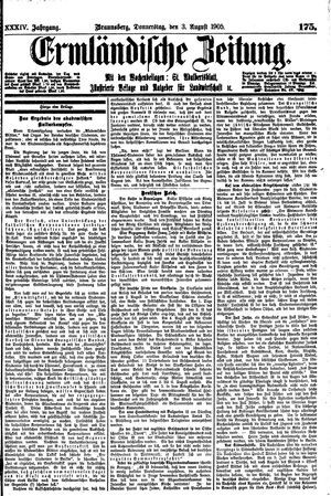 Ermländische Zeitung vom 03.08.1905