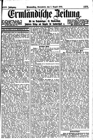 Ermländische Zeitung vom 05.08.1905