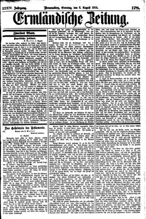 Ermländische Zeitung vom 06.08.1905