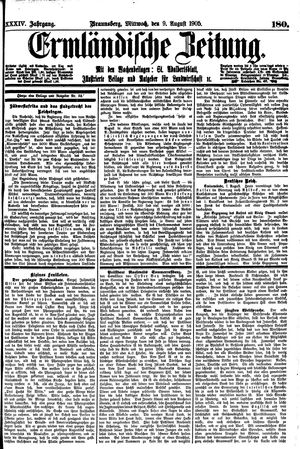 Ermländische Zeitung on Aug 9, 1905