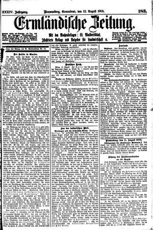 Ermländische Zeitung vom 12.08.1905