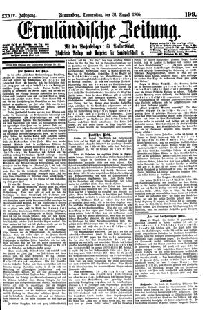 Ermländische Zeitung vom 31.08.1905