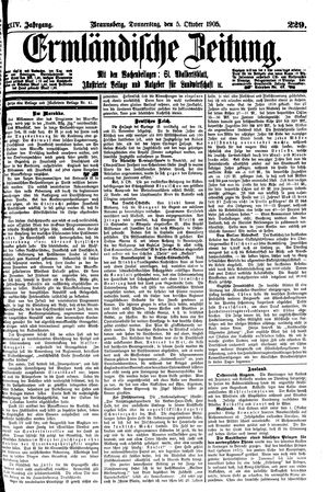 Ermländische Zeitung vom 05.10.1905