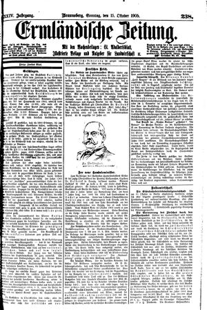 Ermländische Zeitung on Oct 15, 1905