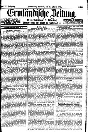 Ermländische Zeitung vom 25.10.1905