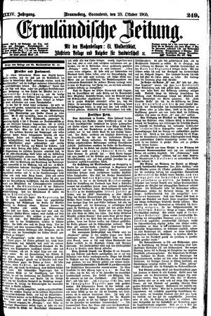 Ermländische Zeitung vom 28.10.1905