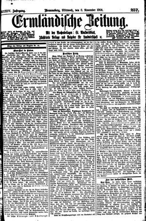 Ermländische Zeitung vom 08.11.1905