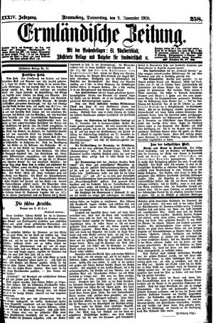 Ermländische Zeitung vom 09.11.1905
