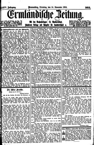 Ermländische Zeitung vom 14.11.1905