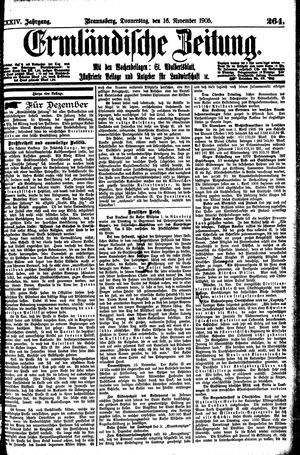 Ermländische Zeitung on Nov 16, 1905