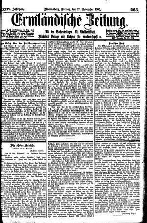 Ermländische Zeitung on Nov 17, 1905