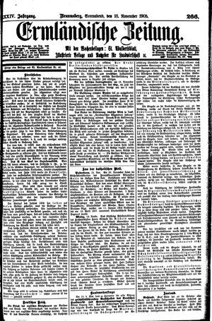 Ermländische Zeitung vom 18.11.1905