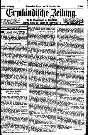 Ermländische Zeitung vom 24.11.1905