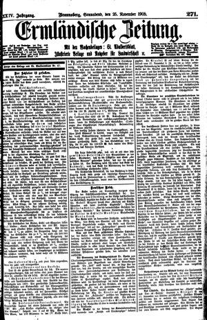 Ermländische Zeitung vom 25.11.1905