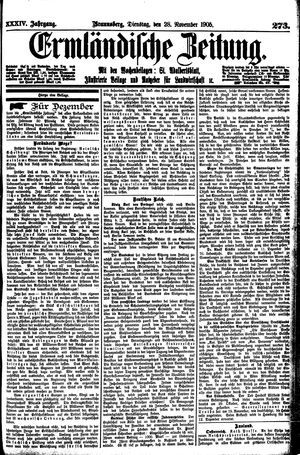 Ermländische Zeitung vom 28.11.1905