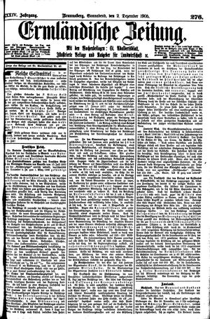 Ermländische Zeitung vom 02.12.1905