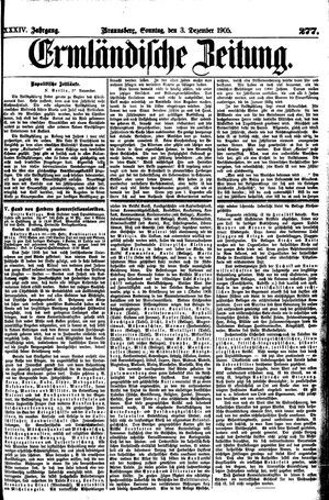 Ermländische Zeitung vom 03.12.1905