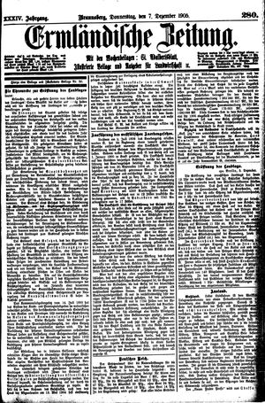 Ermländische Zeitung vom 07.12.1905