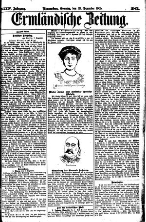 Ermländische Zeitung on Dec 10, 1905