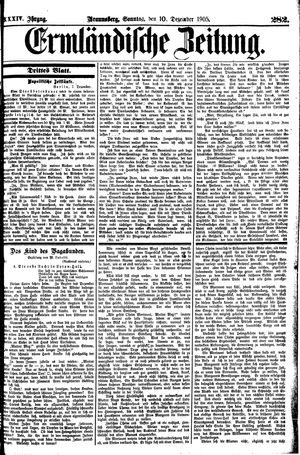 Ermländische Zeitung vom 10.12.1905