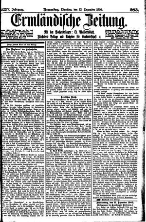 Ermländische Zeitung vom 12.12.1905