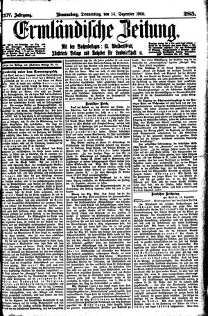 Ermländische Zeitung vom 14.12.1905