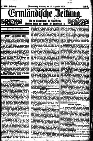 Ermländische Zeitung vom 17.12.1905