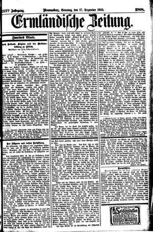 Ermländische Zeitung on Dec 17, 1905