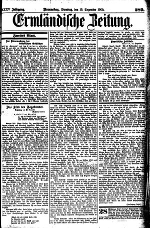Ermländische Zeitung vom 19.12.1905