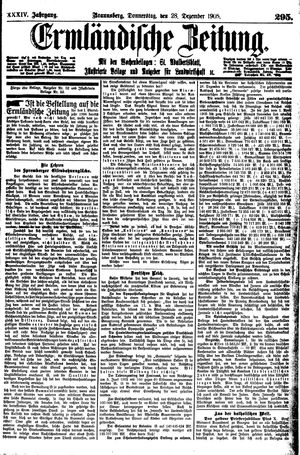 Ermländische Zeitung on Dec 28, 1905