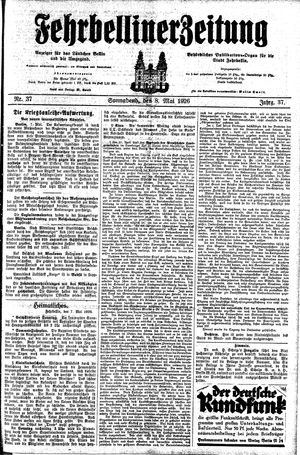 Fehrbelliner Zeitung vom 08.05.1926