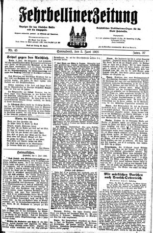 Fehrbelliner Zeitung vom 05.06.1926