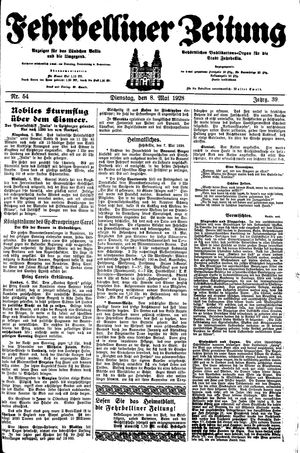 Fehrbelliner Zeitung vom 08.05.1928