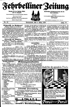 Fehrbelliner Zeitung on Mar 9, 1929