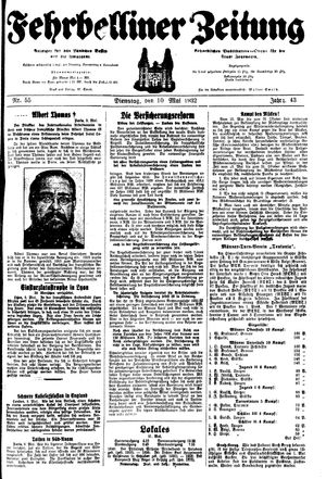 Fehrbelliner Zeitung vom 10.05.1932