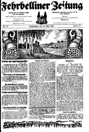 Fehrbelliner Zeitung vom 14.05.1932