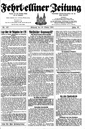 Fehrbelliner Zeitung vom 16.10.1935