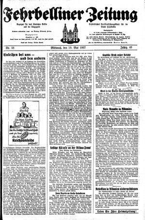 Fehrbelliner Zeitung on May 19, 1937