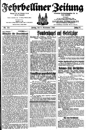Fehrbelliner Zeitung vom 08.11.1940